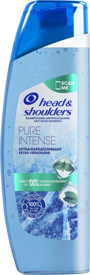 Head & Shoulders Shampoo Pure Intense 3 x 250 ml Voordeelverpakking