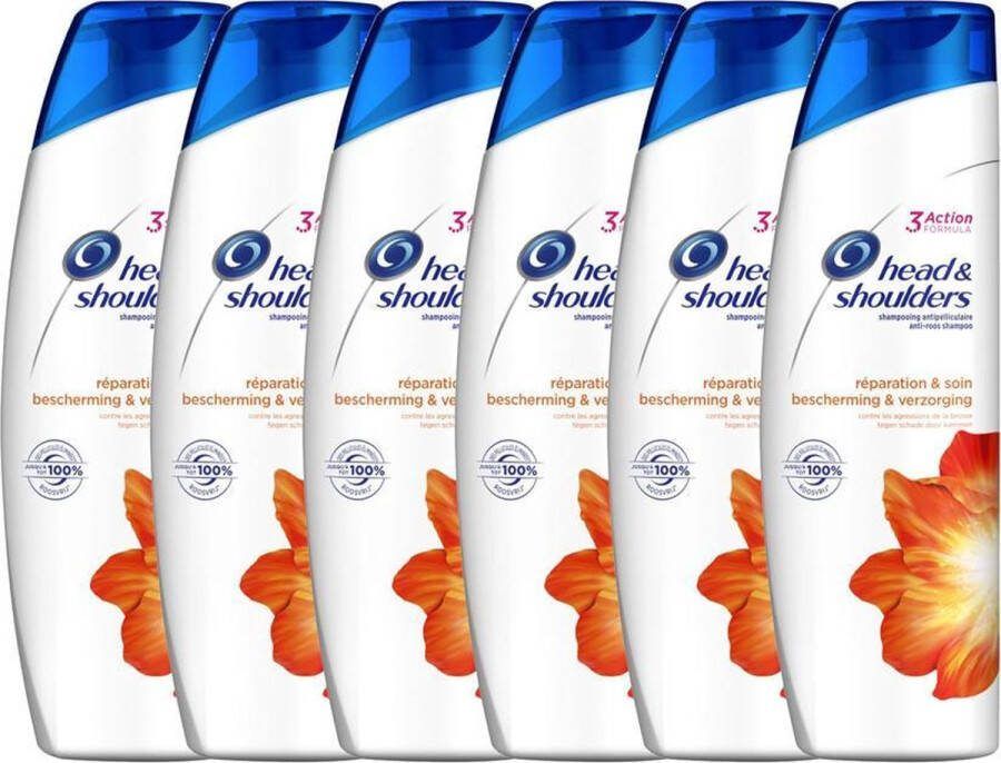 Head & Shoulders Verzorging & Bescherming Shampoo 6x 250ml Voordeelverpakking