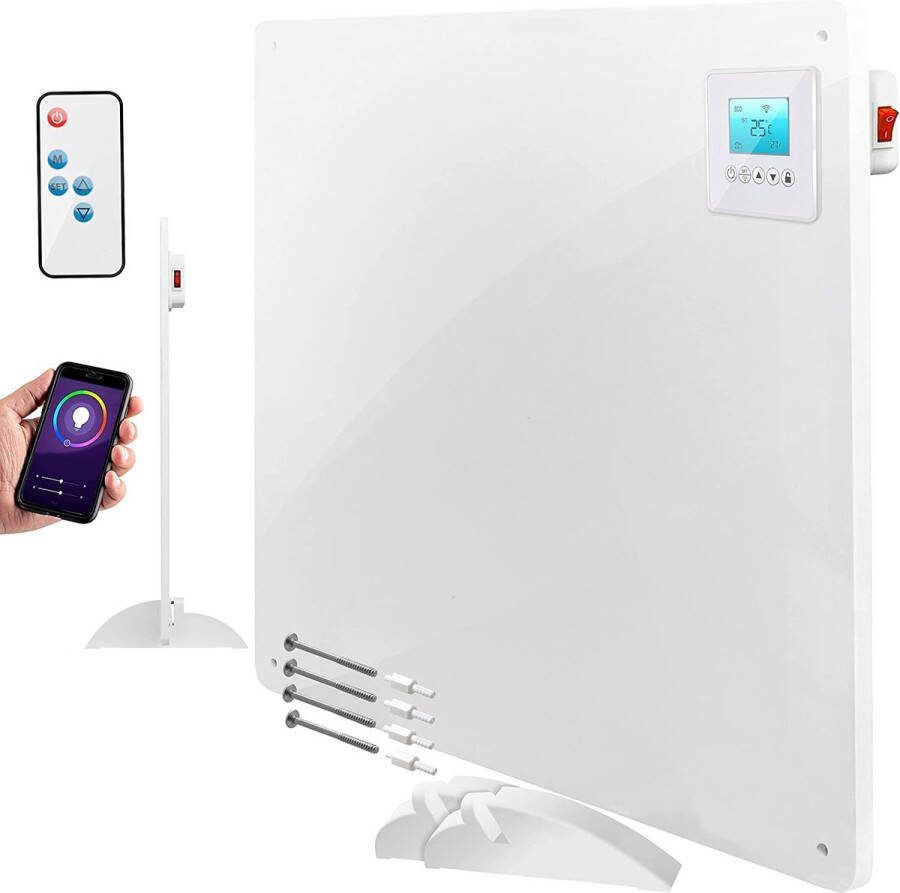 Heaterz Infrarood Verwarmingspaneel 550 Watt Led Display Thermostaat Infrarood Kachel Paneel Vrijstaand Of Wandmontage