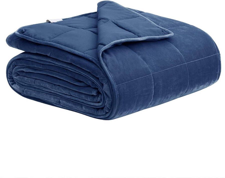 Heavy Blanket Weighted Blanket Verzwaarde Deken 7KG 150x200cm -Blauw 4 Seizoens