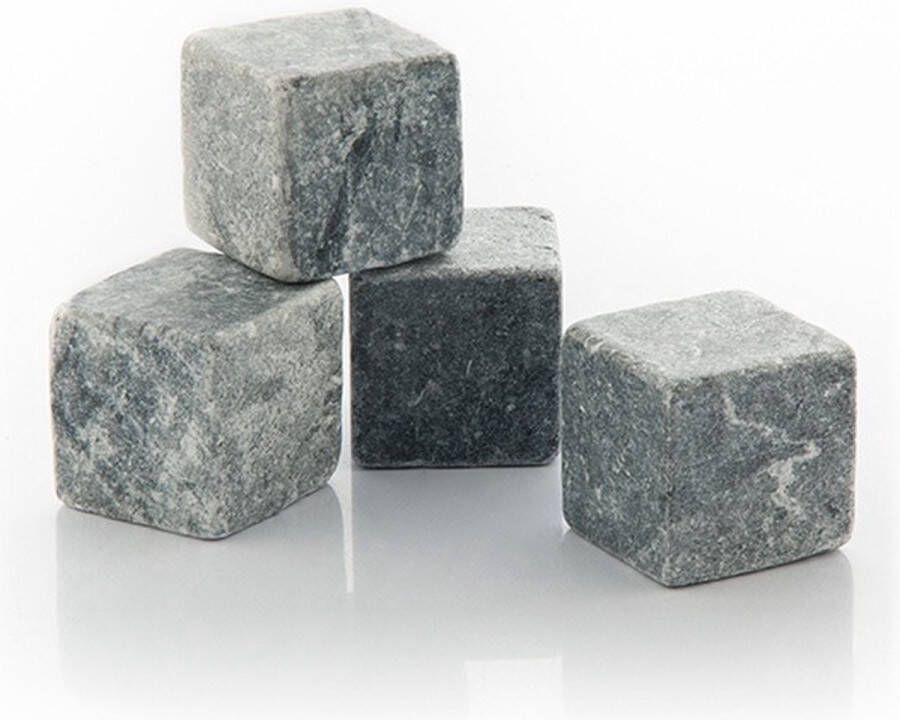 Heble *** 12x Whiskey koelstenen 2 5 cm ijsblokken Whiskey stenen Whiskey Stones Lichtgrijs van ***