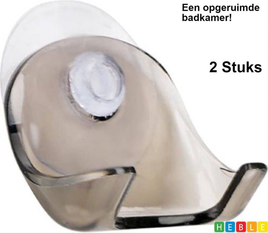 Heble *** 2 Stuks Scheermeshouders Zelfklevend Badkameraccessoires Ophanghaak Houder voor Scheermes Badkamer Zuignap van ***