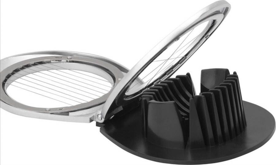 Heble *** Duo Eisnijder 2 Opties Dubbele functionaliteit Multifunctionele eiersnijder Kunststof RVS draden Ei snijden Egg cutter Egg slicer 2-in-1 Duo Combi van ***