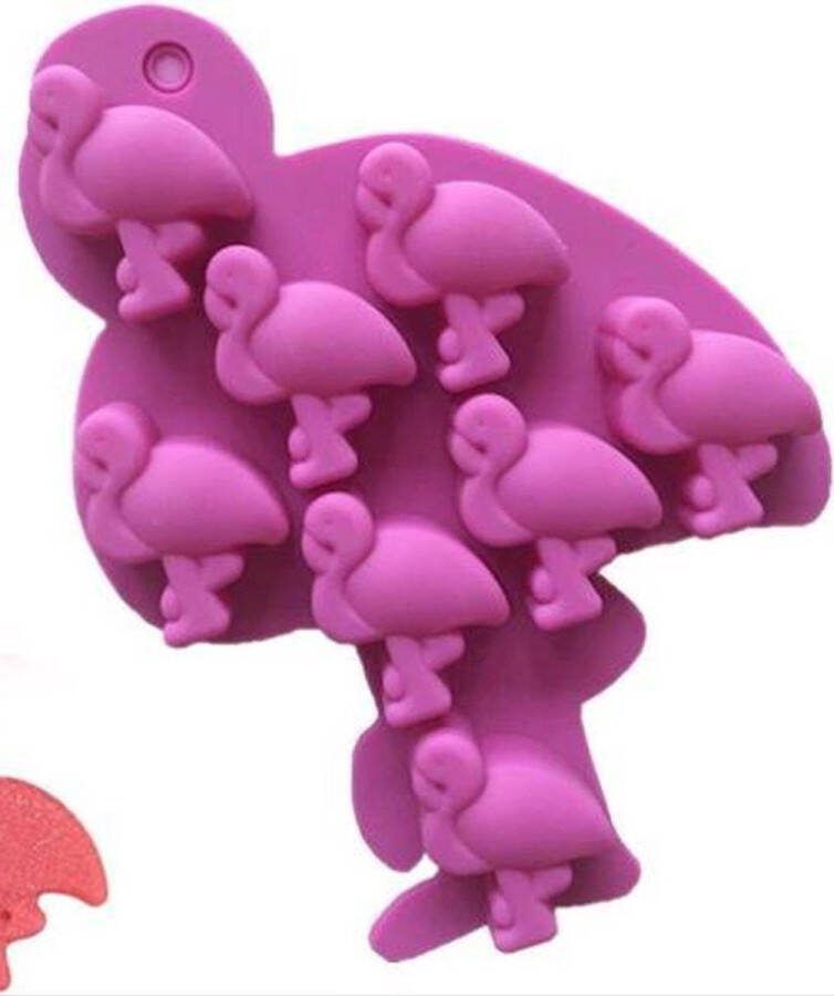 Heble *** Flamingo ijsblokjes vorm Siliconen mal Flamingo Maak je eigen ijsblokjes fruitchocolade en candy bars met deze Flamingo Siliconen Ijs Mallen van ***