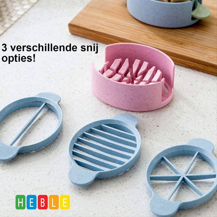 Heble *** Handige Eiersnijder Multifunctioneel -Vaatwasserbestendig Blauw van ***