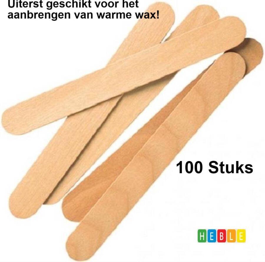 Heble *** Harsspatel Houten Spatels wegwerp Hars & wax spatel 100 stuks Tongspatels van ***