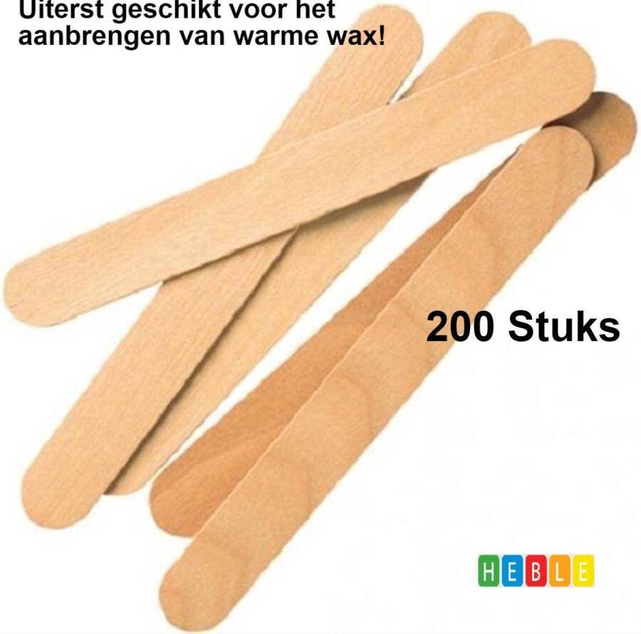 Heble *** Harsspatel Houten Spatels wegwerp Hars & wax spatel 200 stuks Tongspatels van ***