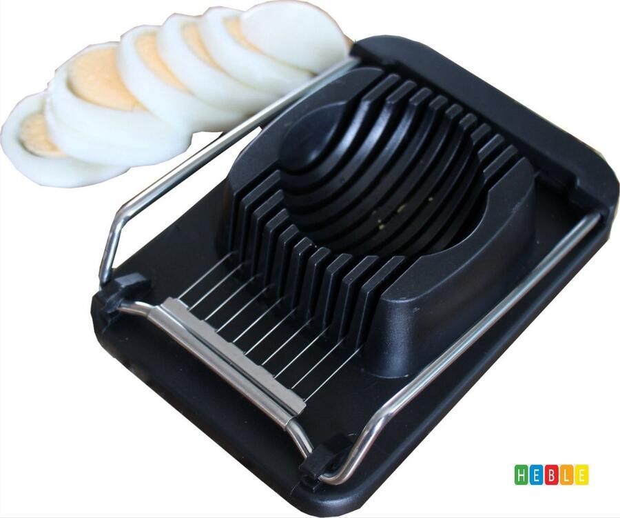 Heble *** Eiersnijder Eiersnijders Keukengerei Kunsstof Zwart van ***