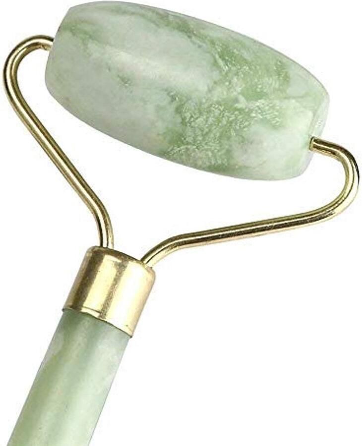 Heble *** Jade Roller Gezicht Massage Verzorging voor je huid en tegen wallen en rimpels 100% Jade Kristal van ***