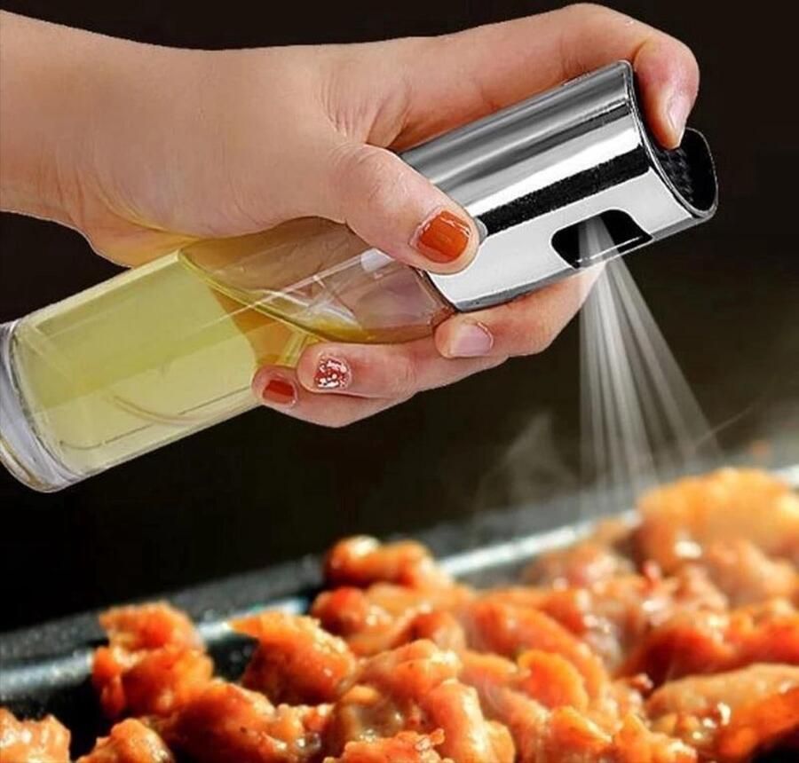 Heble ***Keuken Rvs Olijfolie Spuitbusfles Pomp Olie Pot Lekvrije Grill Bbq Spuit Olie Dispenser Bbq Kookgerei Gereedschap van ***