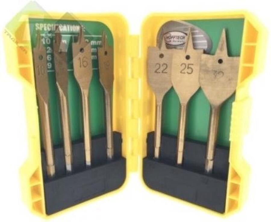 Heble *** Speedboren set 7 delig Boorset Spiraalboorset Speedboor Houtboor Hout boor van ***