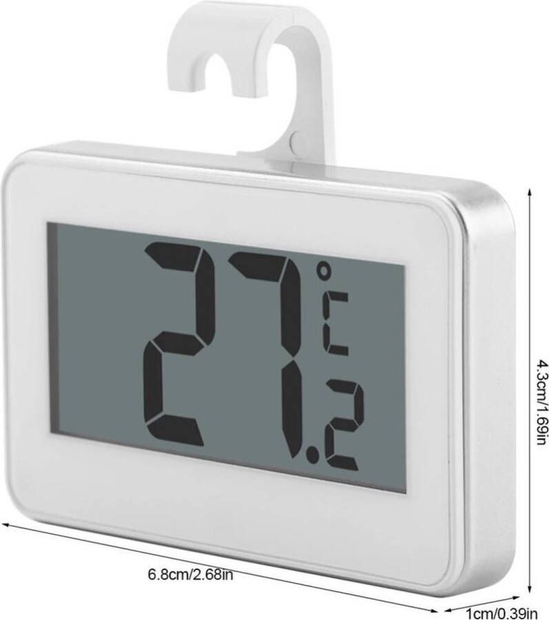 Heble ***Koelkast diepvries-thermometer-digitaal-draadloos-accuraat met handige ophanghaak van ***