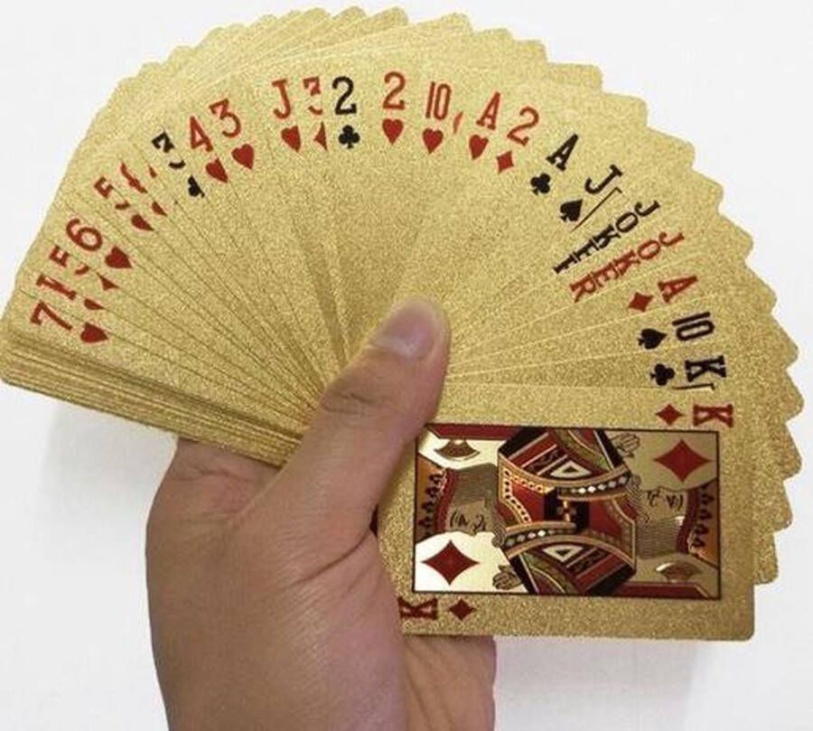 Heble *** Luxe Gouden Speelkaarten Poker kaarten waterdicht Geplastificeerd van ***