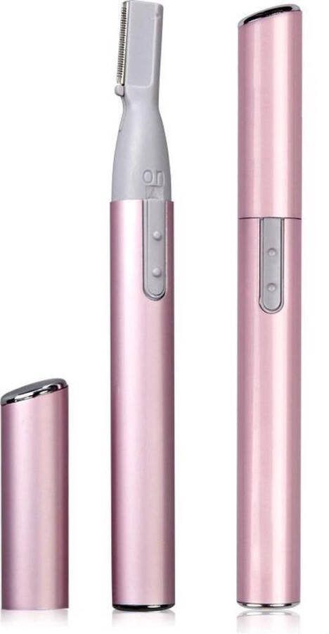 Heble ***Roze Wenkbrauw Trimmer Precisietrimmer -Gezichtshaar verwijderen Gezicht Ontharing Trimmer Wenkbrauw scheermesje van ***