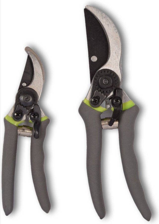 Heble *** Set van 2 Tuinschaar Set Maten – 21cm en 16cm Handige Snoeischaren voor Tuin en Bloemen ***