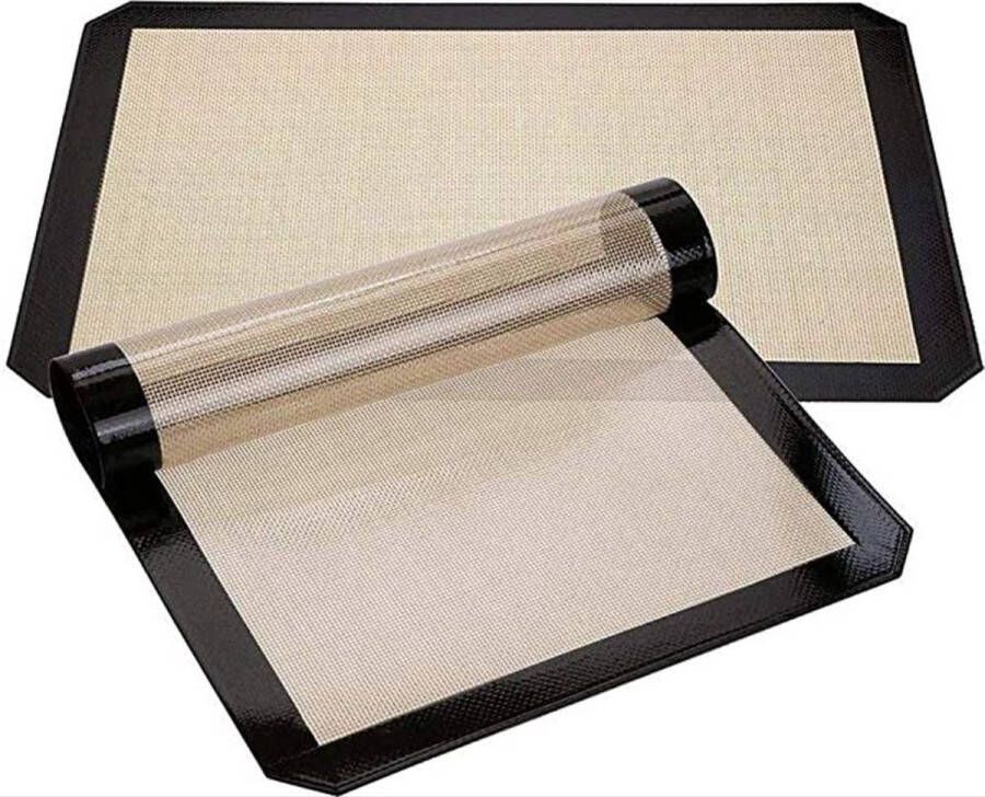 Heble Siliconen Bakmat Ovenmat Deegmat 30x40 cm Perfect voor perfect gebak cakes en patisserie Herbruikbaar en hittebestendig tot 250°C In stijlvol zwart keuken gemakkelijk afwasbaar