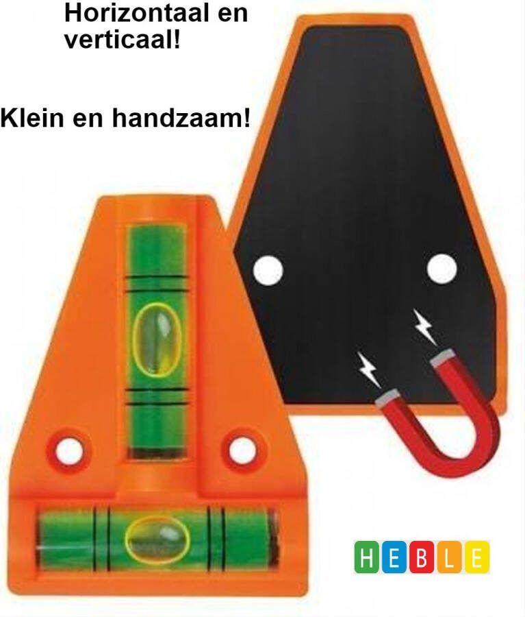 Heble *** Waterpas Pyramide met Magneet voor Caravans & Campers 58x44mm Meet Gereedschap van ***
