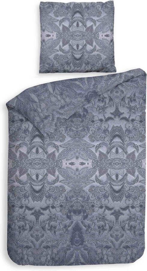 Heckett & Lane Heckettlane Flanel dekbedovertrek Bles Frost Blauw 1-Persoons 140x200 220 cm