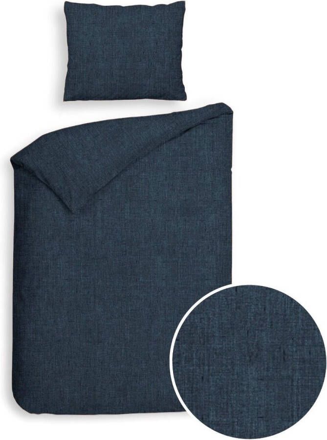 Heckett & Lane Heckett Lane Dekbedovertrek Flanel Franela blue horizon 140x200 220cm