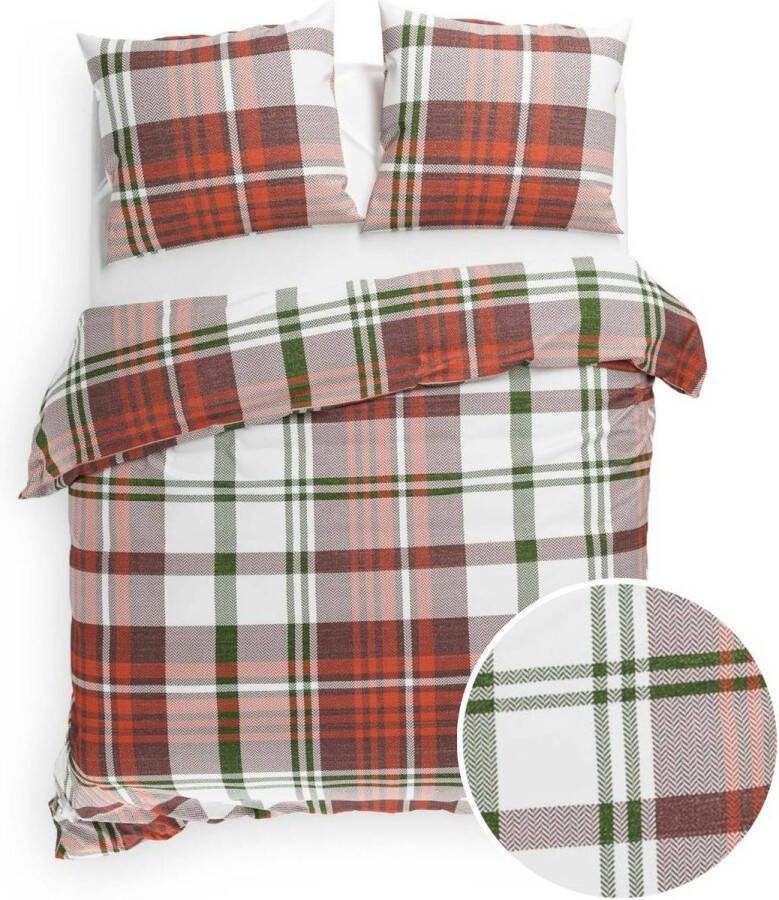 Heckett & Lane Heckett Lane Dekbedovertrek Flanel Kabil Multi 260x200 220cm