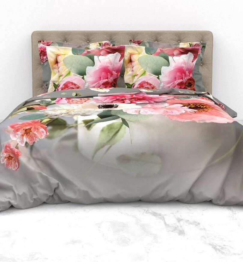 Heckett Lane home and living Heckett & Lane dekbedovertrek Rebecca (Grey)-240x200 220 cm