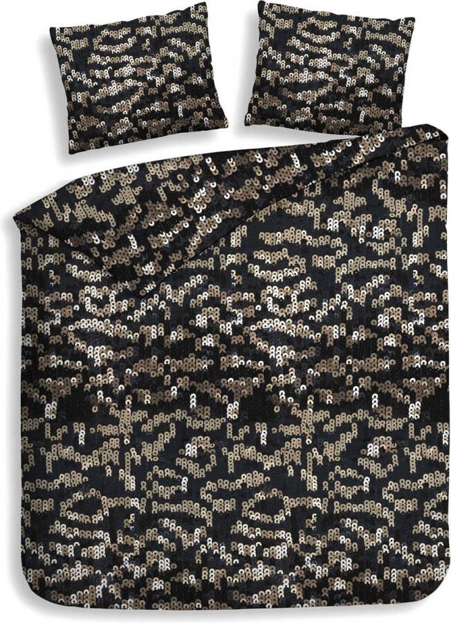 Heckett & Lane Heckett Lane Dekbedovertrek Flanel Lio star gold