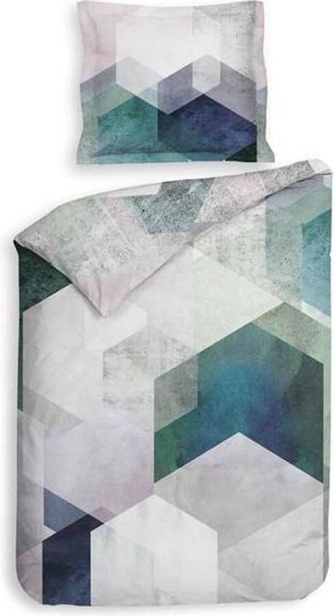 Heckettlane Heckett & Lane Anderson Dekbedovertrek Eenpersoons 140x200 220 cm Alpine Green
