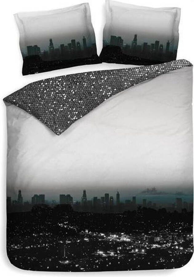 Heckettlane Heckett & Lane Annie Dekbedovertrek Tweepersoons 200x200 220 cm Sky Emerald