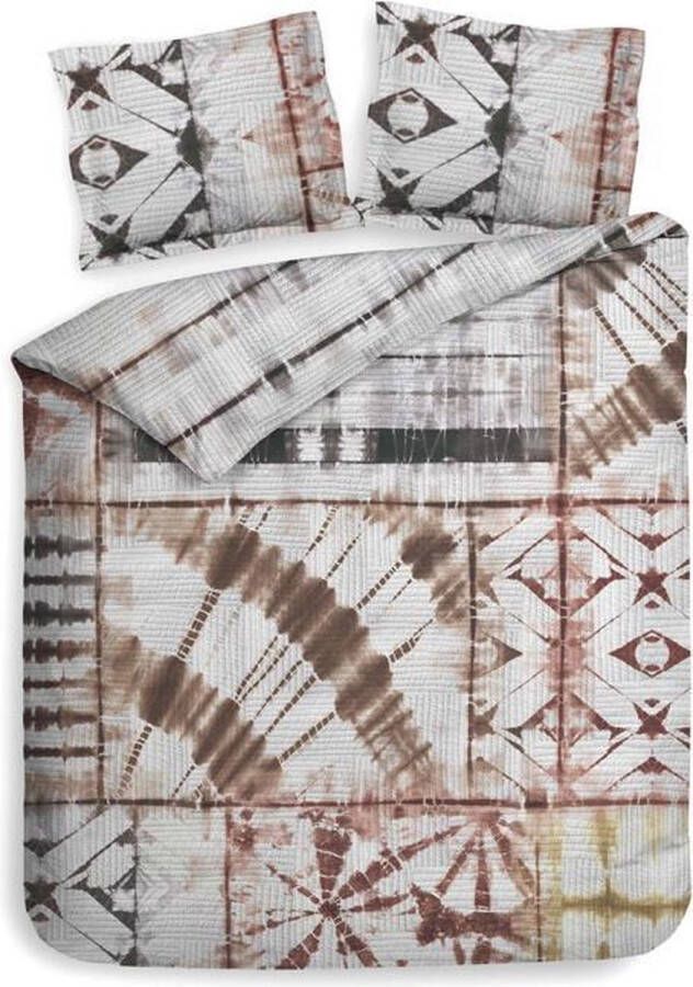 Heckettlane Heckett & Lane Azibo Dekbedovertrek Litsjumeaux 240x200 220 cm Tawny Beige