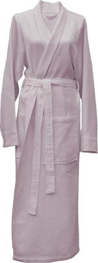 Heckettlane Heckett & Lane Badjas Wafel Lang Maat XL Pale Lilac