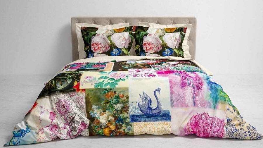 Heckettlane Heckett & Lane Carina Dekbedovertrek Tweepersoons 200x200 220 cm + 2 kussenslopen 60x70 cm Multi kleur