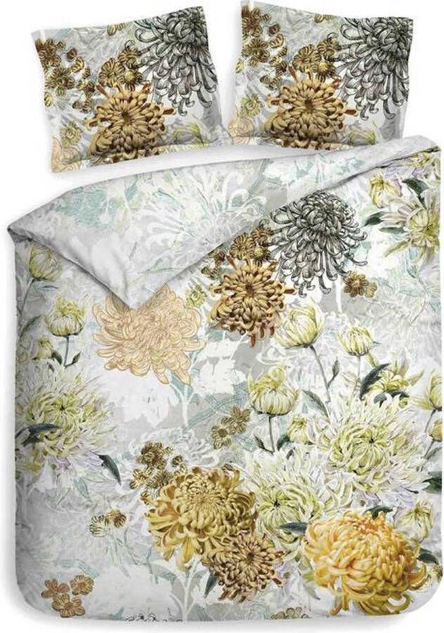 Heckettlane Heckett & Lane Chrys Dekbedovertrek Litsjumeaux 240x200 220 cm Mimosa White