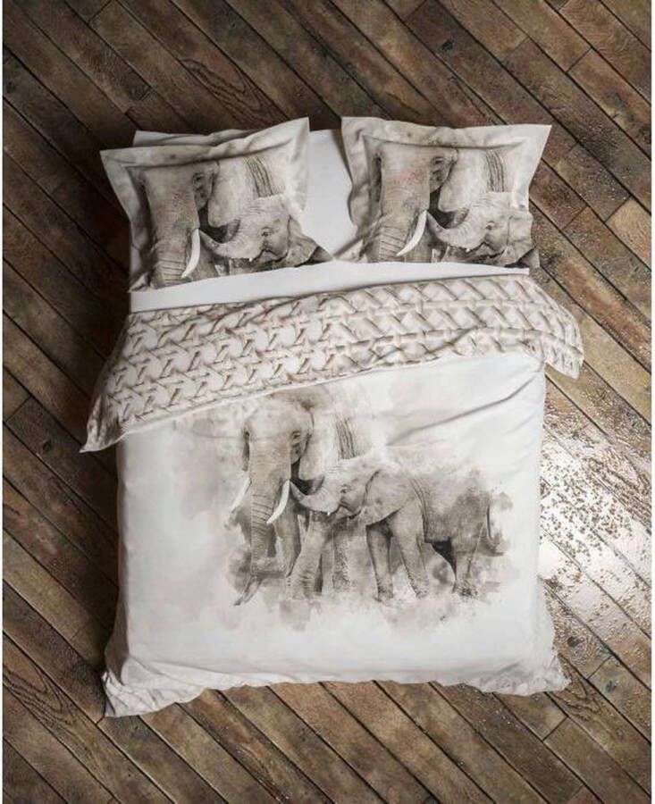 Heckettlane Heckett & Lane dekbedovertrek Mosi Sandshell Off-White 200x200 220