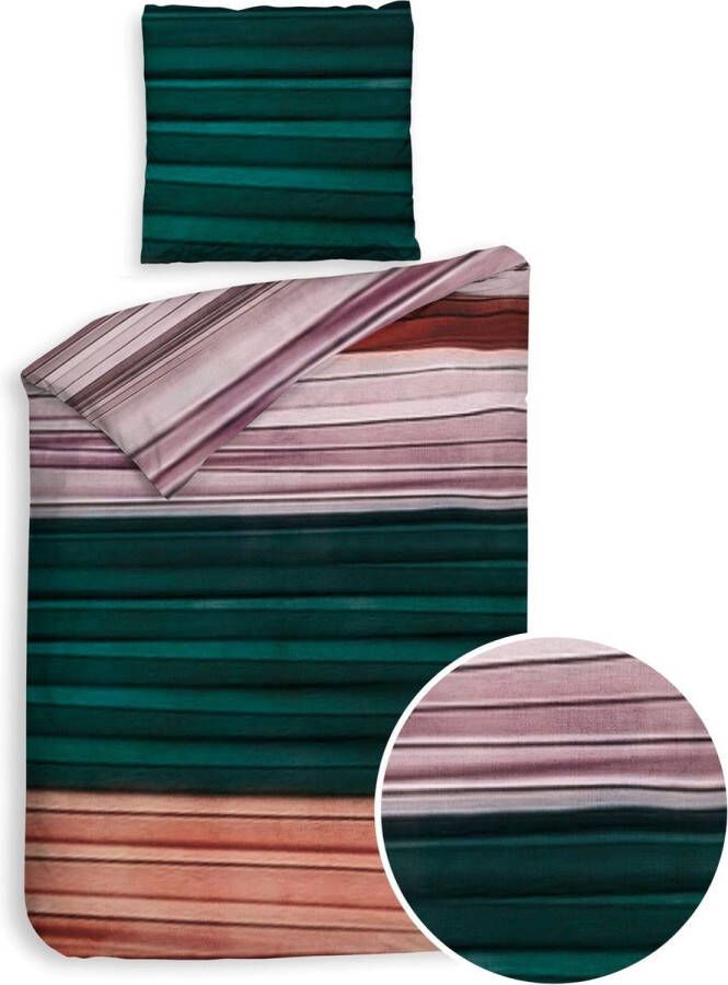 Heckett & Lane Dorothy Dekbedovertrek 1-persoons (140x200 220 Cm + 1 Sloop) Pu Multi