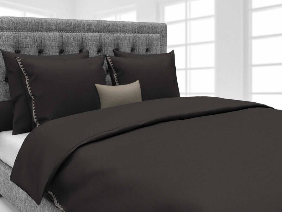 Heckettlane Heckett & Lane Emma Dekbedovertrek Lits-jumeaux 240x200 220 cm Dark Gull Grey