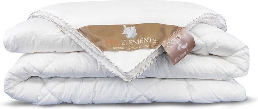 Heckettlane Heckett & Lane Gold Synthetisch Dekbed 4-seizoenen Eenpersoons 140x220 cm Wit