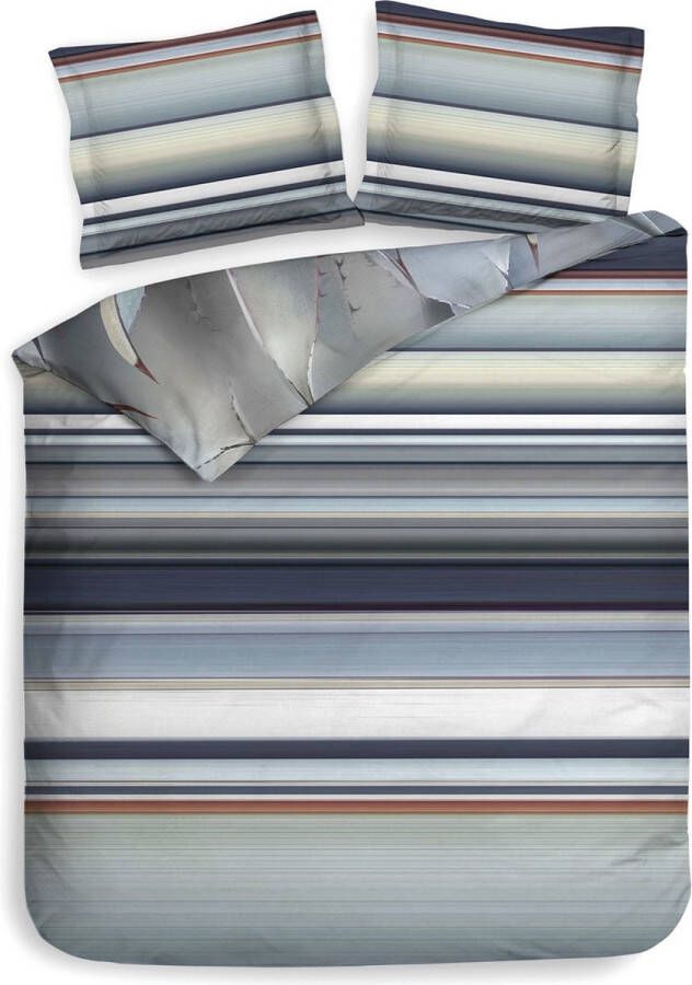 Heckettlane Heckett & Lane Gustavo Dekbedovertrek Lits Jumeaux 240x200 220cm Katoen Satijn dekbedovertrek Grey