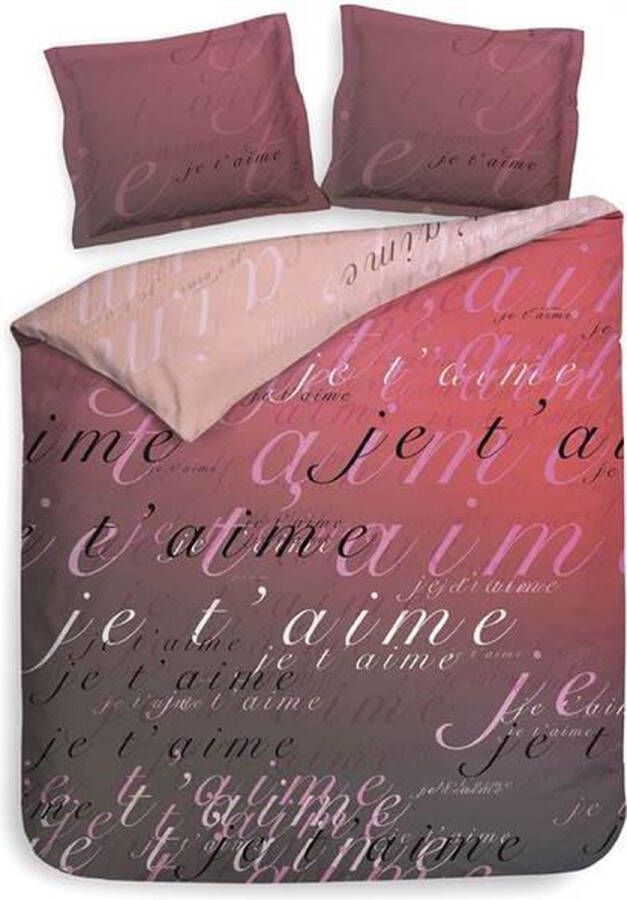 Heckettlane Heckett & Lane Luca Dekbedovertrek Tweepersoons 200x200 220 cm + 2 kussenslopen 60x70 cm Romance Pink