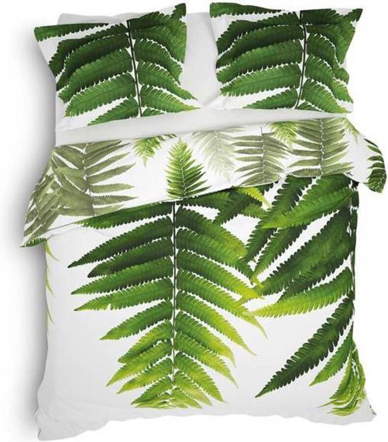 Heckettlane Heckett & Lane Mala Dekbedovertrek Tweepersoons 200x200 220 cm + 2 kussenslopen 60x70 cm Pure Green