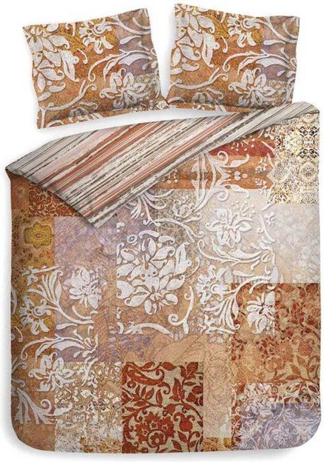 Heckettlane Heckett & Lane Orida Dekbedovertrek Tweepersoons 200x200 220 cm Redwood Brown