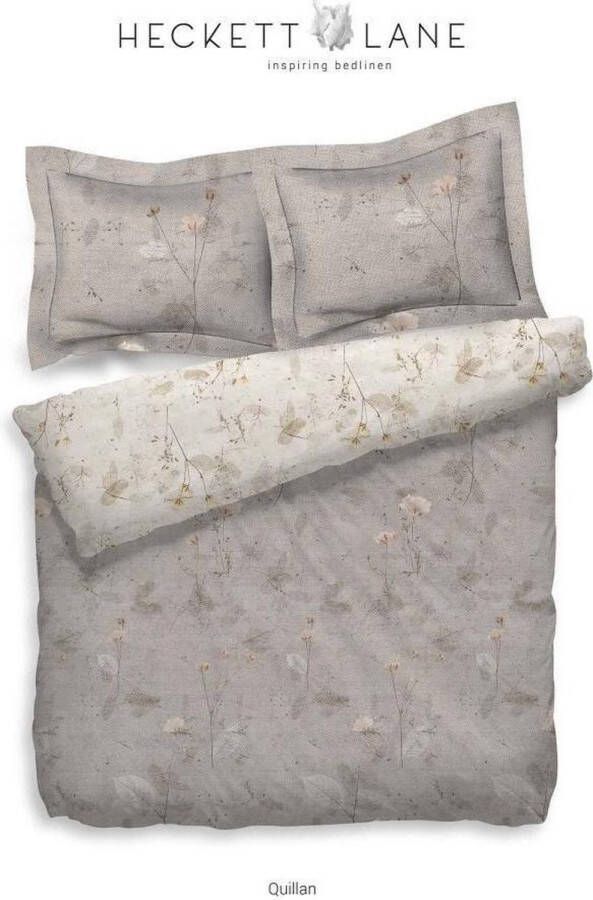 Heckettlane Heckett & Lane Quillan Dekbedovertrek Lits-jumeaux 260x200 220 cm Naturel