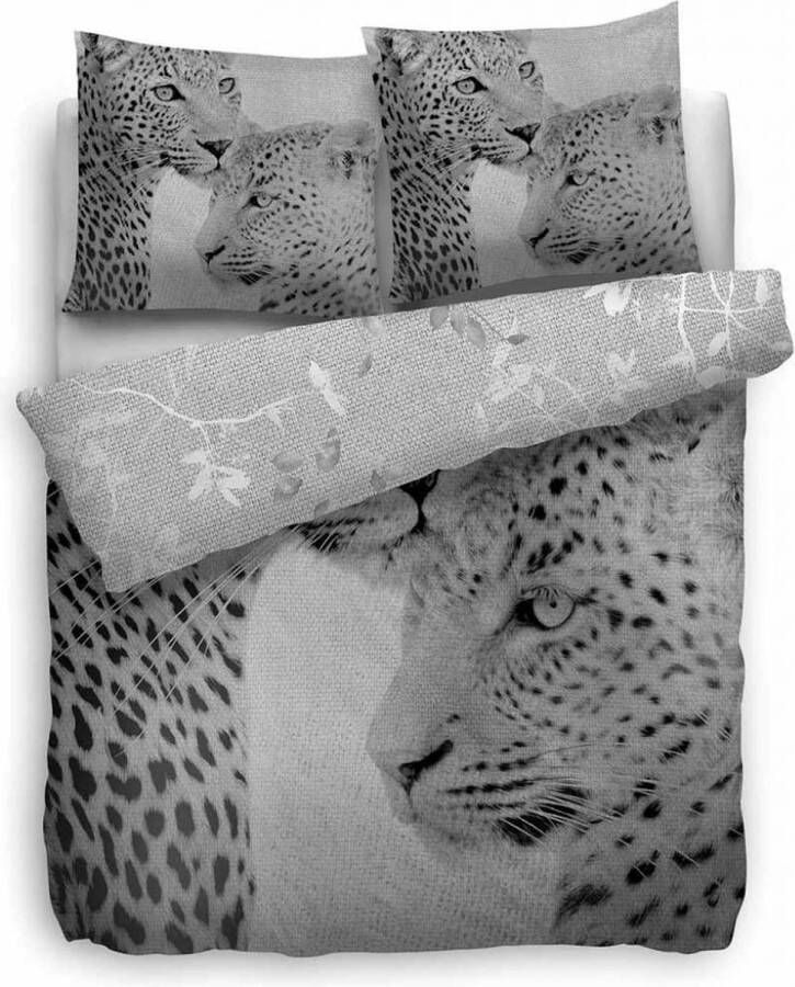 Heckettlane Heckett & Lane Sim Dekbedovertrek Eenpersoons 140x200 220 cm Grijs