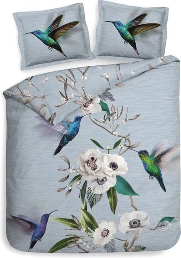Heckettlane Heckett & Lane Sophie Dekbedovertrek Eenpersoons 140x200 220 cm Airy Blue