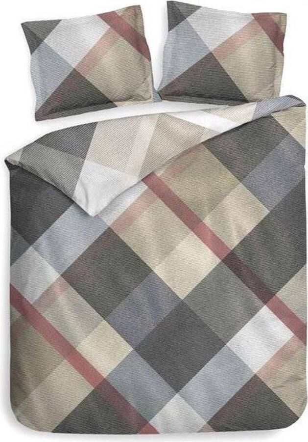 Heckett & Lane Heckettlane dekbedovertrek Travis Diamond Beige Lits-jumeaux XL 260x200 220 cm