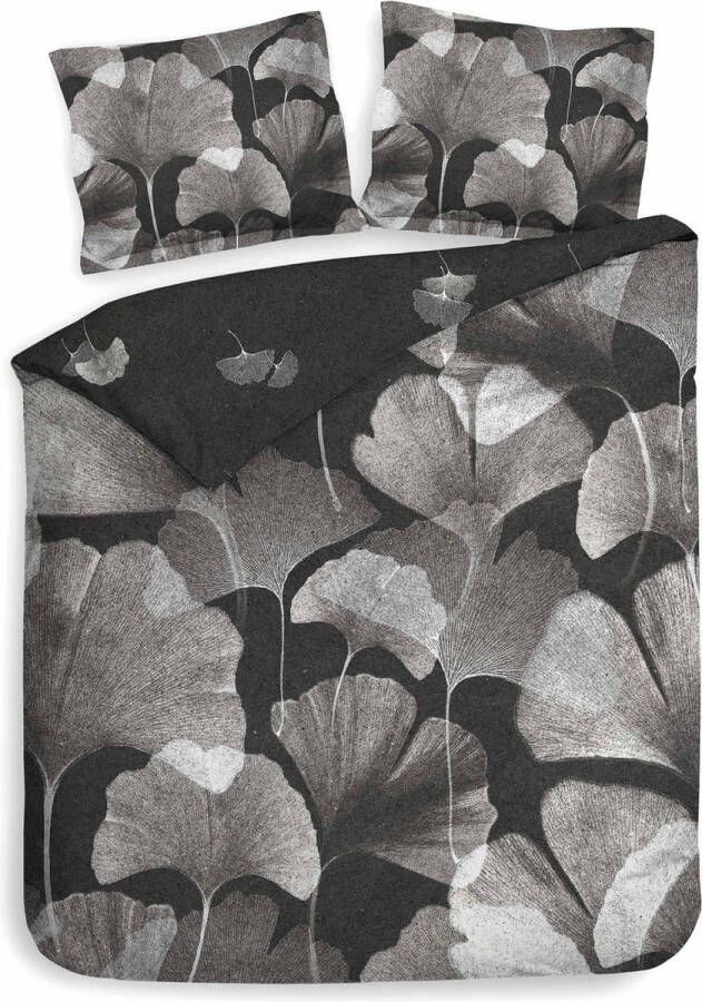 Heckettlane Heckett Lane Dekbedovertrek Katoen Twill Debra grijs 200x200 220cm