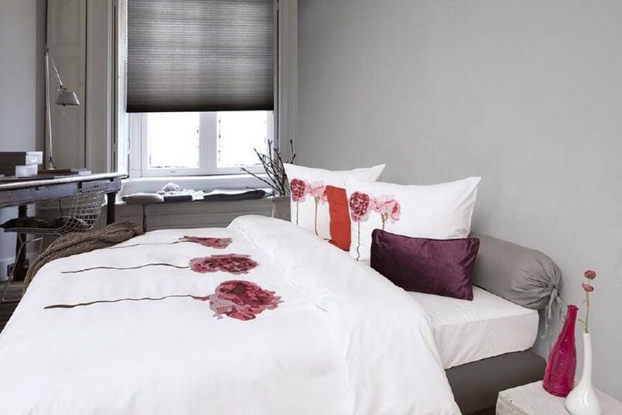 Heckettlane HnL Charming Papavero Wit dekbedovertrek 240 x 200 220