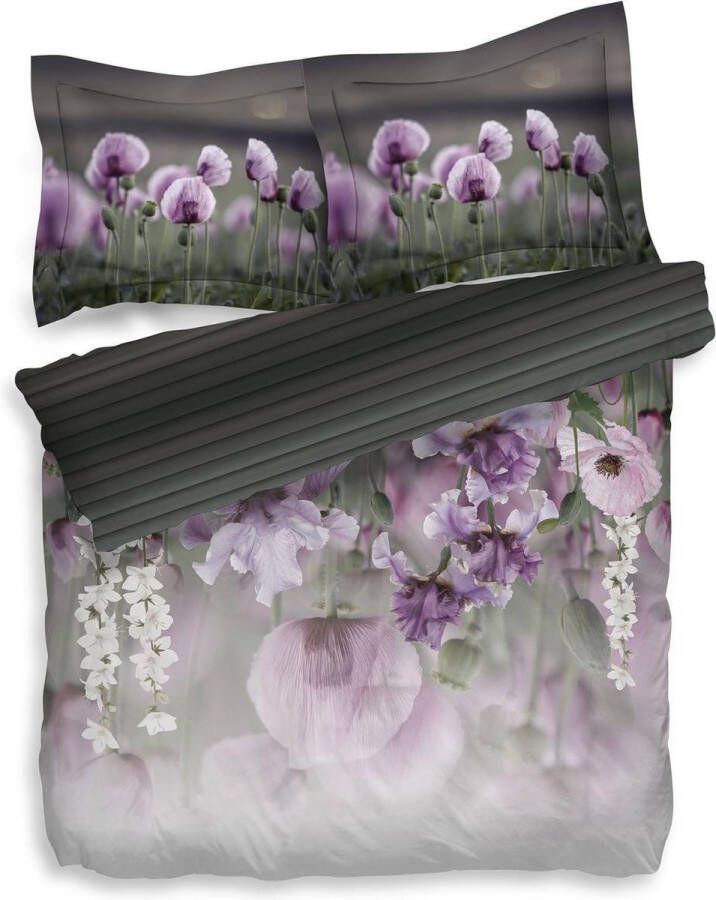 Heckettlane HNL Jasmin Dekbedovertrek Litsjumeaux 240x200 220 cm Striking Purple