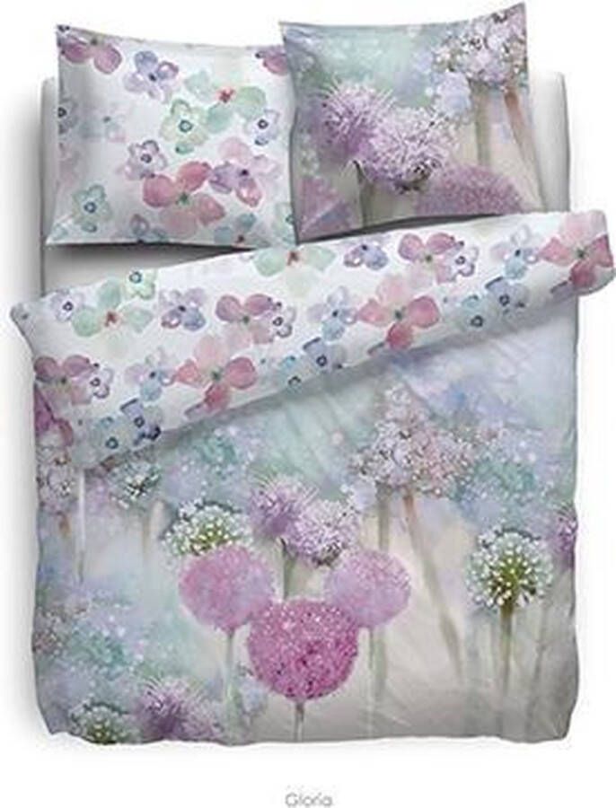 Heckettlane HnL Living Gloria Dekbedovertrek Katoensatijn Litsjumeaux 240 x 200 220 Multi