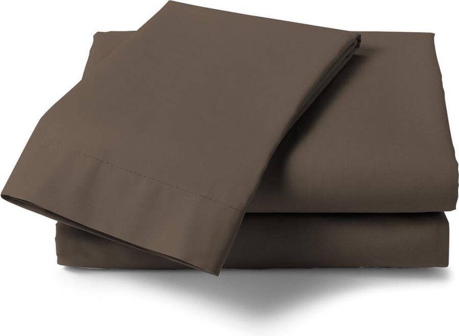 Heckettlane HnL Living Laken Katoensatijn 270 x 290 Donkerbruin