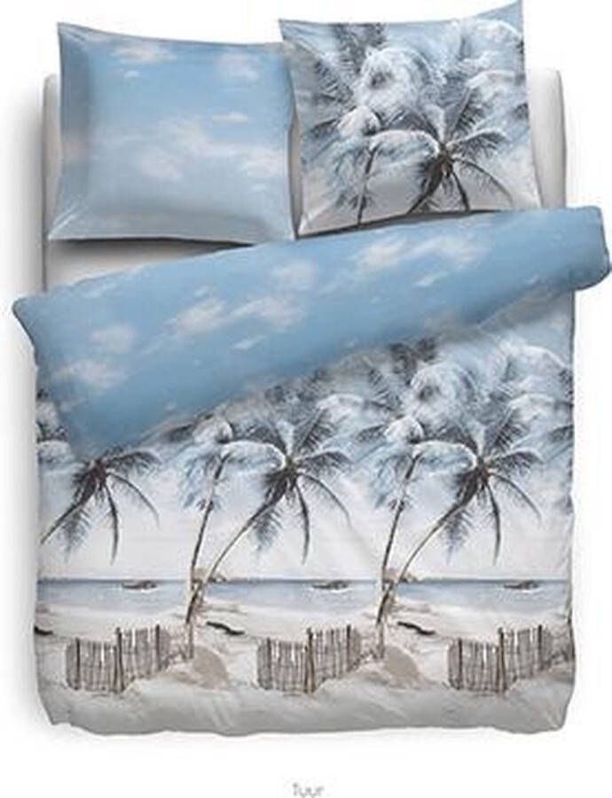 Heckettlane HnL Living Tuur Dekbedovertrek Katoensatijn Litsjumeaux extra breed 260 x 200 220 Multi